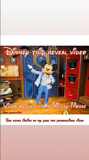 Surprise Disney Trip Reveal Video Message from Mickey