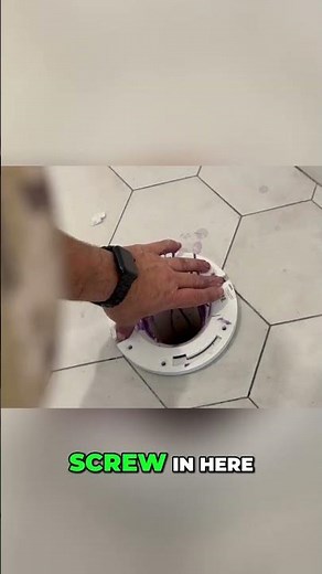 DIY Toilet Flange: Secure Install for NO Rocking! #shorts