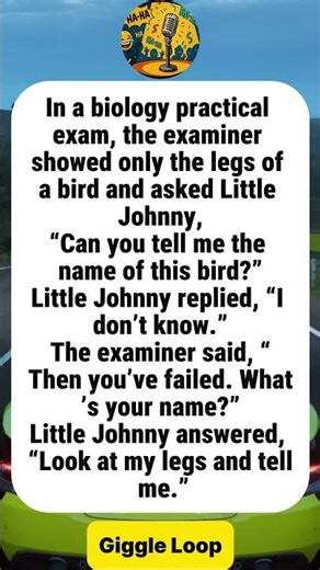 Little Johnny Turns A Biology Exam Into Payback#funny#joke#humor
