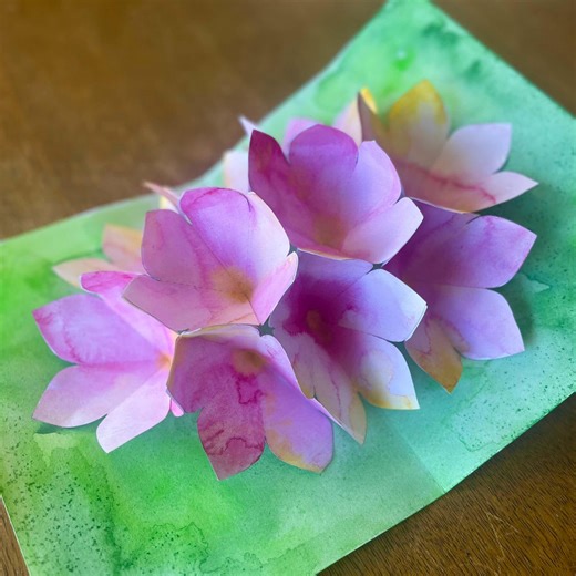 Printable Pop-up Flower Card | DIY 3D Card Template | Instant Download - Etsy