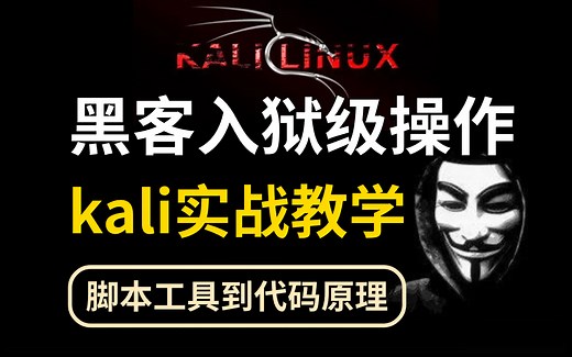 你敢学我就敢发！Kali渗透测试零基础教学，从脚本工具到代码原理！【网络安全/kali linux /渗透测试/DDOS/代码审计】