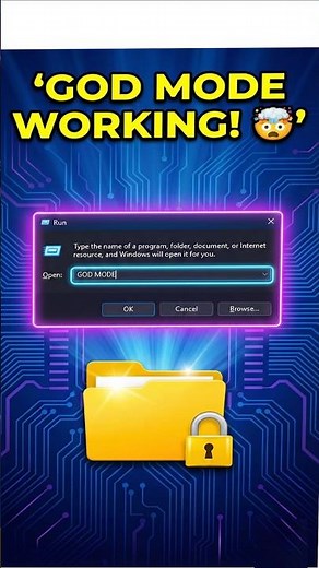 Windows 11 GOD MODE Working Trick! 🤯 (Win + R Method) #shorts