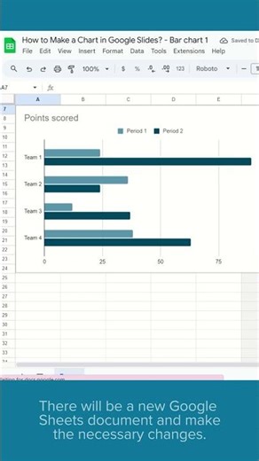 How to Make a Chart in Google Slides Presentations Method 1 #tutorial