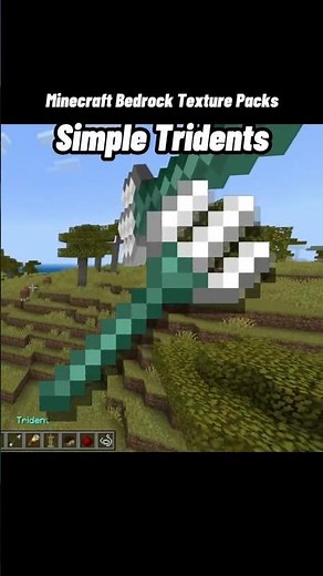 Minecraft Bedrock Simple Tridents Texture Pack #minecraft #gaming #addon #addons #mcpe #texturepack