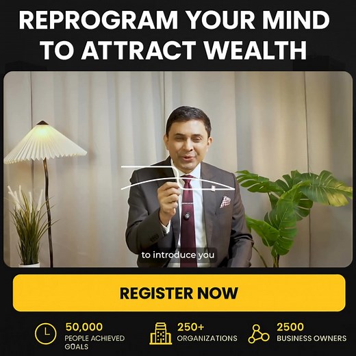 Feeling stuck despite your hard work? The problem isn't your effort; it's a hidden mental block holding you back. In this intensive 3-hour live masterclass, you will learn the proven 'Think & Grow Rich' formula to: ✅ Reprogram your subconscious mind. ✅ Break your invisible financial barriers. ✅ Start attracting the success you deserve. It's time to fix the root cause. Register now for just ₹99. | Success Mindpower