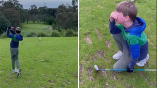 Nine-year-old golfer hits hole in one