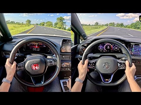 2024 Volkswagen Golf R vs. Honda Civic Type R - POV Comparison