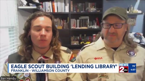 Eagle Scout builds lending library for Williamson County Animal Center