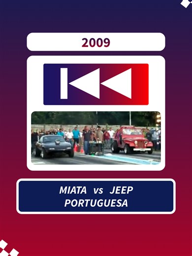 Drag Racing Miata vs Jeep: 2009 Flashback