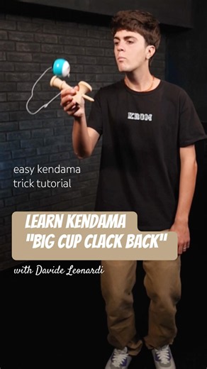Learn kendama Big Cup Clack Back - easy trick tutorial for beginners