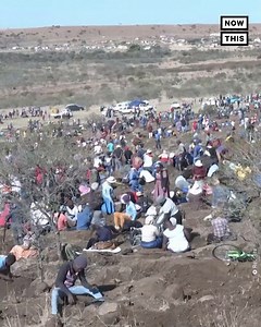 289K views · 1.2K reactions | Thousands of people have flocked to a small village in South Africa with picks and shovels after precious stones were discovered in the area. According to Reuters, the sudden ‘diamond rush’ is likely also spurred by high rates of poverty and unemployment in South Africa, which have been exacerbated by the COVID-19 pandemic. A team of geologists is currently en route to the area to collect and analyze samples there. | NowThis | Facebook