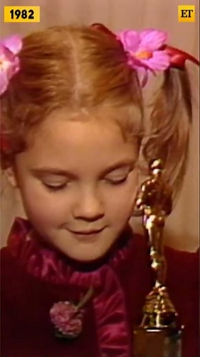 Young Drew Barrymore Receives Her First Award Ever! #shorts