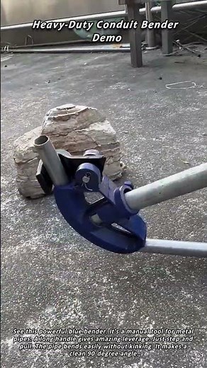 Heavy Duty Conduit Bender Demo