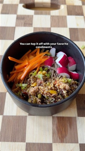 How to make a Soba Noodle Bowl with Ready-to-Eat Tuna Salad #wildplanet #sobanoodles #schoollunch