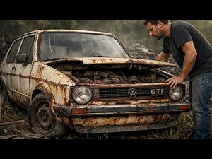 ASMR Car Restoration | Full Rebuild of a 1976 VW Golf Mk1 GTI From Abandoned Rust to Brand New