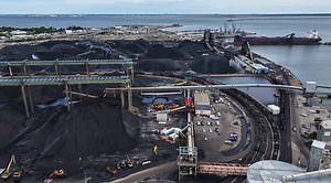 Massive Machines at Work Inside Newport News Coal Terminal