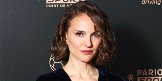 Natalie Portman Channels This Millennial Fashion Icon With Miniskirt and Pussybow Blouse