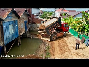 Full 100% Video of pouring soil to remove water stuck to a 3 x6 Meter House