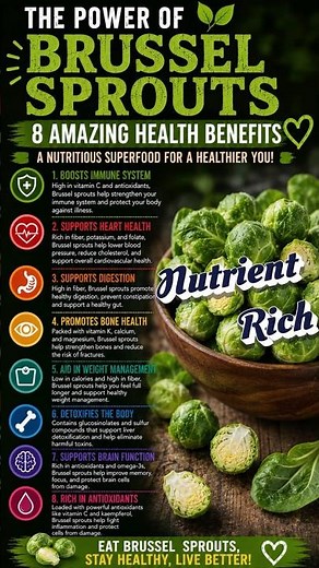 The Power of Brussels Sprouts 🌱 | 8 Amazing Health Benefits!