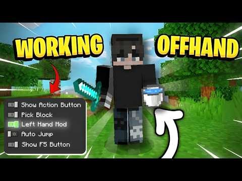 WORKING OFFHAND Finally Added To Minecraft PE! 😱 | Bedrock Edition 2026