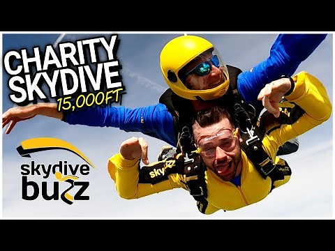 What's it like to fall from 15,000ft | Charity Skydive Full Experience