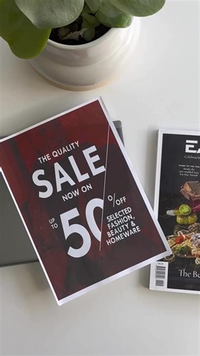 The Quality Sale continues. That means up to 50% off selected fashion, beauty and homeware items💄 Offer valid in store. Ts & Cs apply. | WOOLWORTHS