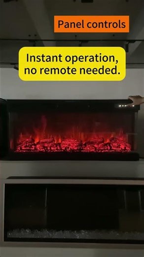 Control Your Fireplace in One Click | Remote & Touch Panel Demo #electricfireplace #homeimprovement