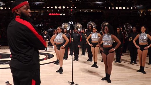 The Mighty Marching Panthers delivered an outstanding halftime performance at HBCU Night during the Atlanta Hawks game! ❤️🐾 #CAU #PantherPride | Clark Atlanta University