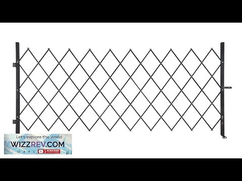 Single Folding Security Gate Lockable Scissor Gate 94.49 x 86.81 in (WxH) Review