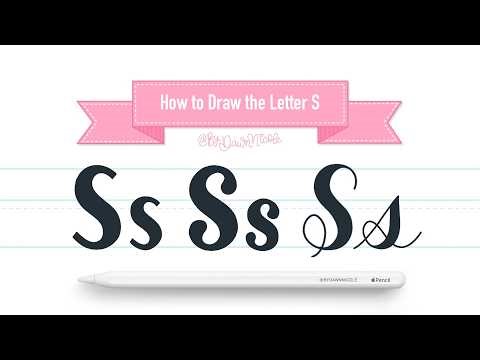 How to Draw the Letter S in 3 Lettering Styles | Procreate Tutorial + Free Practice Sheet