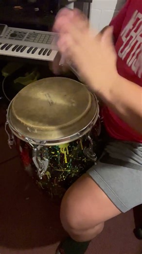 Taking a solo! 🪘#percussion #congas #percussionist #latinpercussion #practice #conga