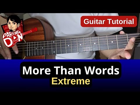 MORE THAN WORDS guitar tutorial | EXTREME
