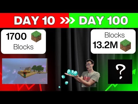 100 Days Minecraft modded One Block SkyBlock