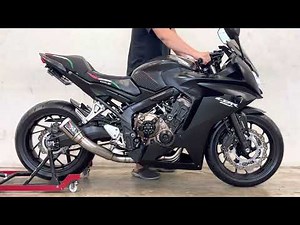 Honda Cbr650f 2017 Exhaust sound Ar racing Slip on