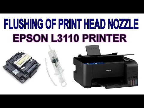 HOW TO FLUSH A CLOGGED PRINTHEAD NOZZLE, Epson L3110 printer