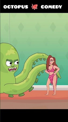 octopus cartoon comedy shorts #funny #octopus