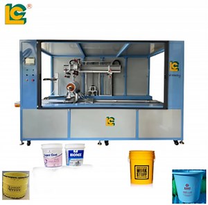 [Hot Item] LC Single-Color UV Screen Printing Machine for Cylindrical Plastic Buckets Container