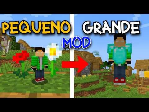 COMO FICAR PEQUENO E GIGANTE NO Minecraft Java!! (Mod Pehkui) - Tutorial Minecraft