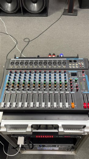 12-channel audio mixer#console #mixer #audiomixer #djequipment #mixeraudio