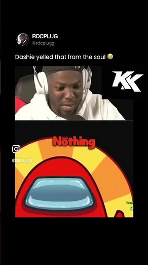 Dashie x rdc In among us😭 #clip #funny #rdc #dashiegames #amongus #impostor #gaming #shorts #games