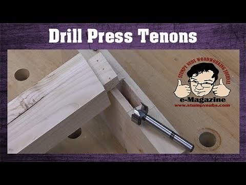 Can you cut a TENON with a drill press?