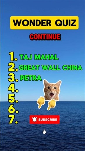 🌍 Can You Name All 7 Wonders of the World? | Ultimate Quiz Challenge