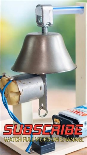 How Does an Electric Bell Work? 🔔⚡/Simple Science project #shortsfeed #science #trending #viral