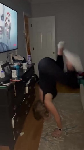 Silent Cartwheel Fail: Kids Sleeping