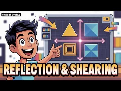 Reflection & Shearing ↔️ 📏 ↗️ ↘️ | 2D Transformations | Computer Graphics | ProfGuru