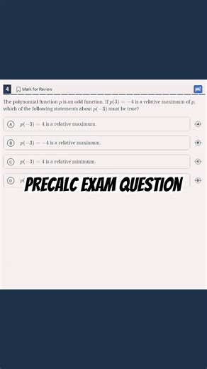 Precalc help for exam