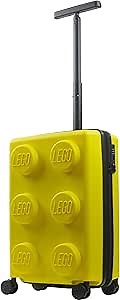 Concept One LEGO 22 Inch Carry On Luggage, Signature Trolley Expandable Hardshell Rolling Suitcase with Spinner Wheels, Yellow