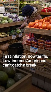 4.4K views · 33 reactions | Inflation has taken a huge toll on lower-income Americans. Now with tariffs, they're worried it'll be even harder to make ends meet https://trib.al/xBluUVY | Bloomberg | Facebook