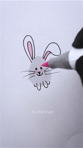 Cute and simple things to draw this Easter Bunny 🐰✨ #cutedrawing #art #cuteart #shortsfeed