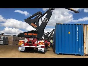 Container transfer with SIDE LOADER in 30 seconds